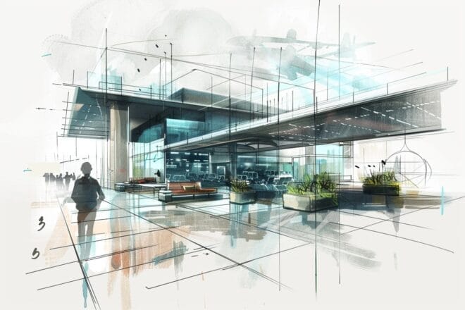 Illustration. Réinventer un aéroport.