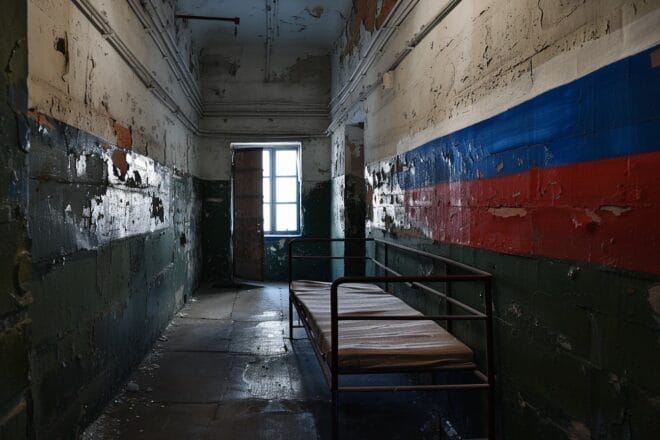 Illustration d'une prison en Russie.