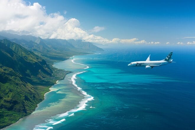 Illustration. Un avion en approche de La Réunion.