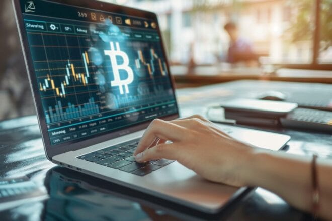 Illustration. Le cours des cryptomonnaies.