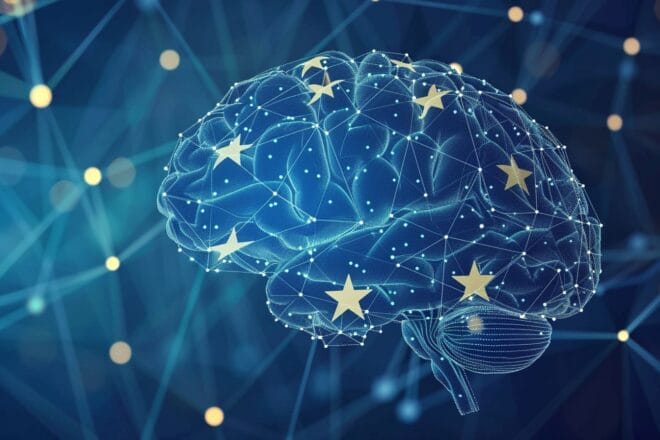 Illustration. Europe et intelligence artificielle.