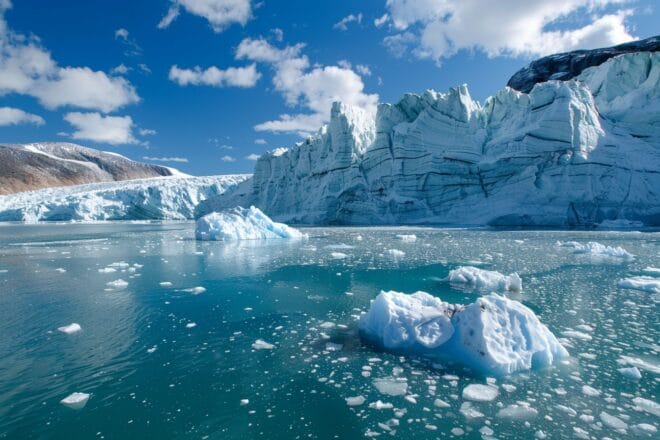 Illustration. La fonte des glaces, ici au Groenland.