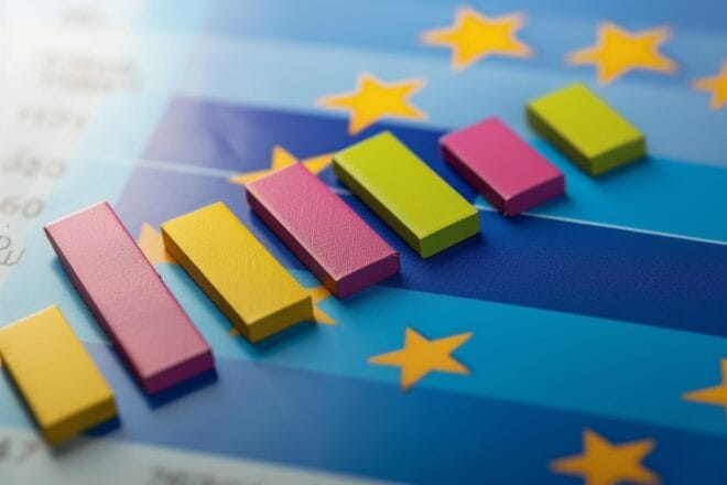 Illustration. Élections européennes et sondage.