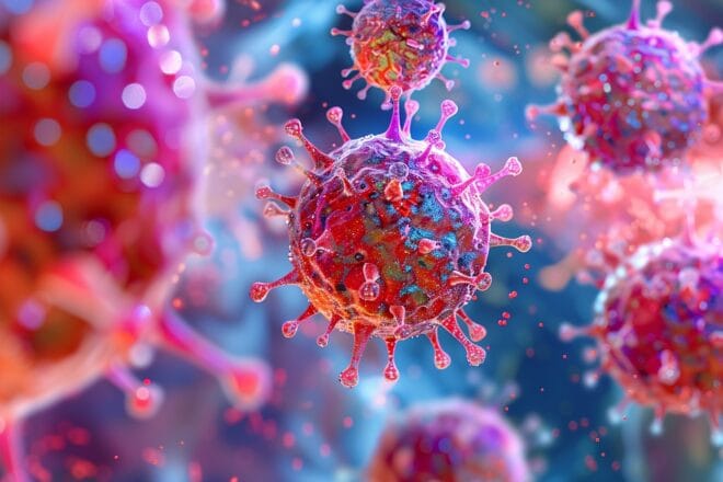 Illustration. Le virus du SIDA.