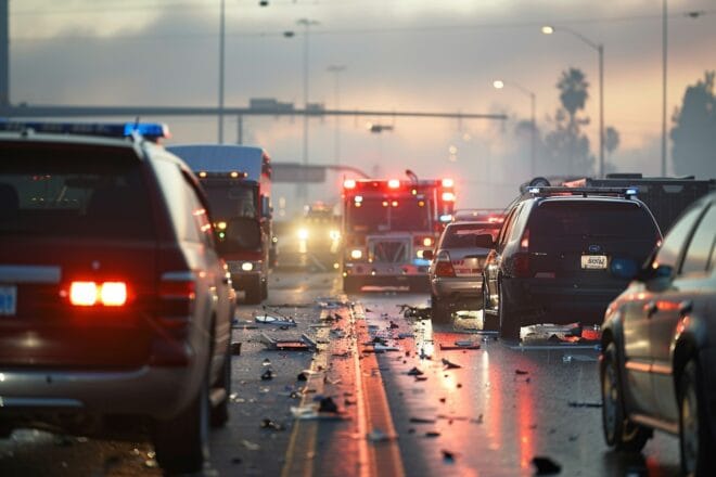 Illustration. Un accident de la route.