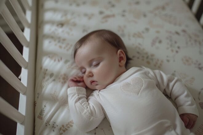 Illustration. Le sommeil de bébé.