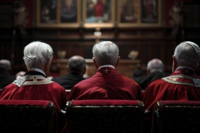 Illustration. Des membres du clergé.