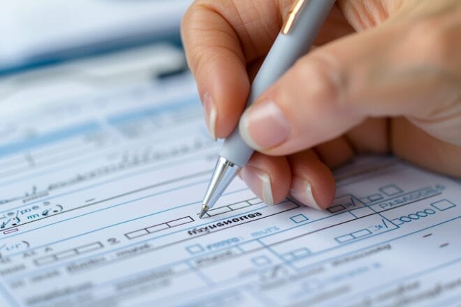 Illustration. Un formulaire administratif.