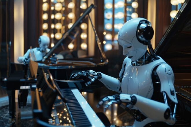 Illustration. Intelligence artificielle et musique.