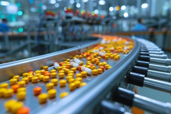 Illustration. L'industrie pharmaceutique.