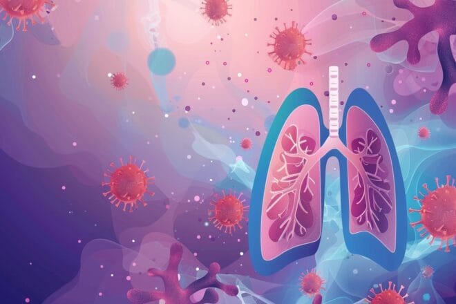 Illustration. Un virus respiratoire.