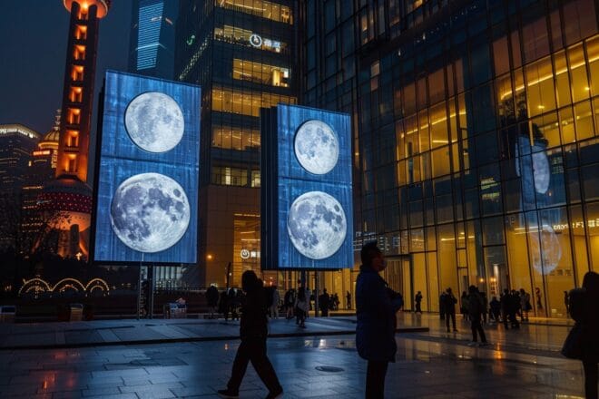 Illustration. Le retour d'hommes sur la Lune.