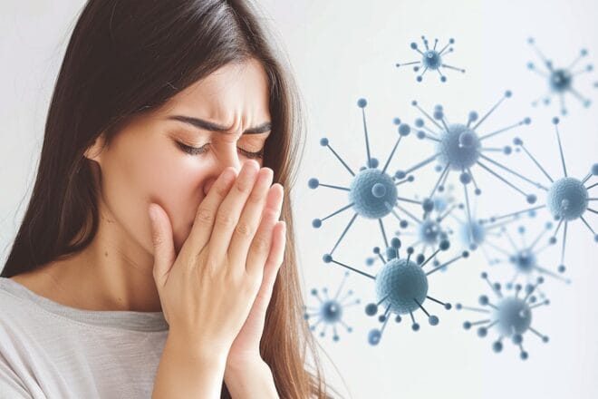 Illustration. Le mécanisme de l'allergie.