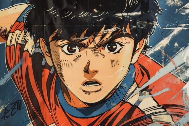 Illustration. Un personnage de manga.