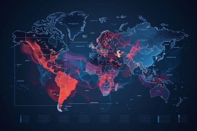 Illustration. Des tendances mondiales.