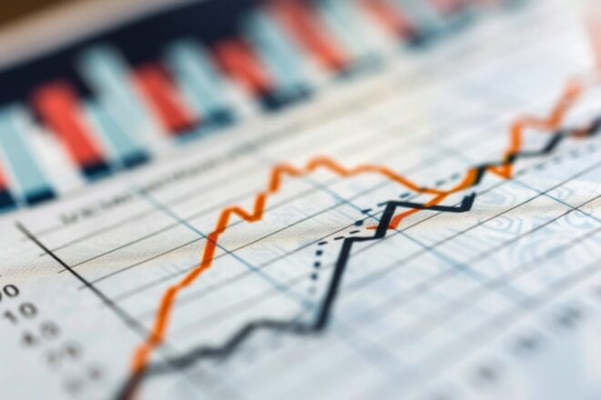 Illustration. Des tendances économiques.