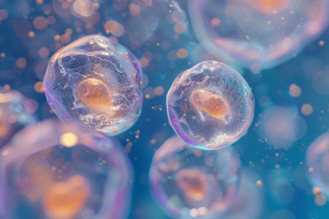 Illustration. La division des cellules.