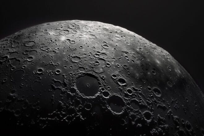 Illustration. La face cachée de la Lune, représentation.