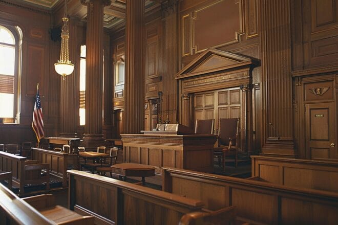 Illustration. Une salle d'audience aux Etats-Unis.