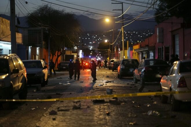 Illustration. Une scène de crime au Mexique.