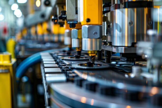 Dans une usine de pressage de CD.