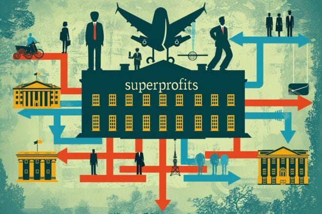 Illustration. La taxation des superprofits.