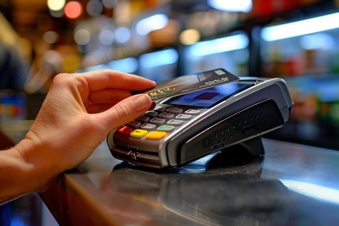 Illustration. Le paiement sans contact.