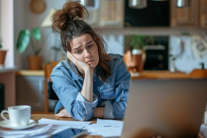 Illustration. Lassitude, tristesse.