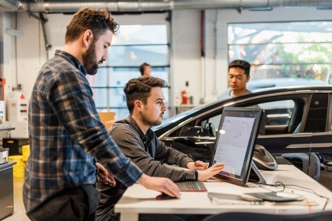 Illustration. L'industrie automobile.