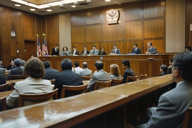 Illustration. Une salle d'audience aux Etats-Unis.