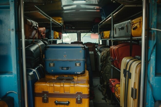 Illustration. Bagages et valises.