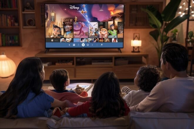 Illustration. Le service de streaming Disney+.