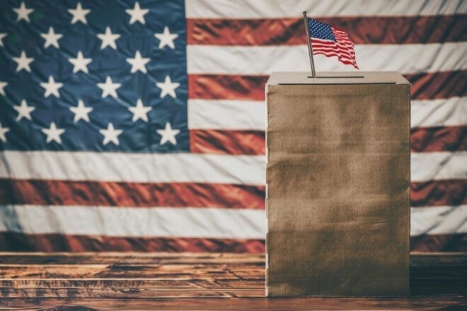 Image d'illustration. Election urne etats unis
