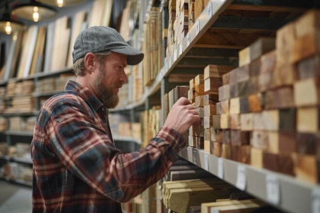 Illustration. Une grande enseigne de bricolage.