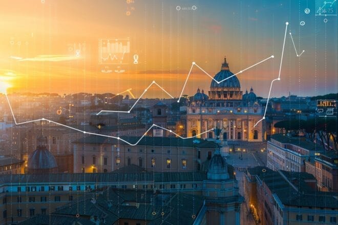 Illustration. L'économie italienne.