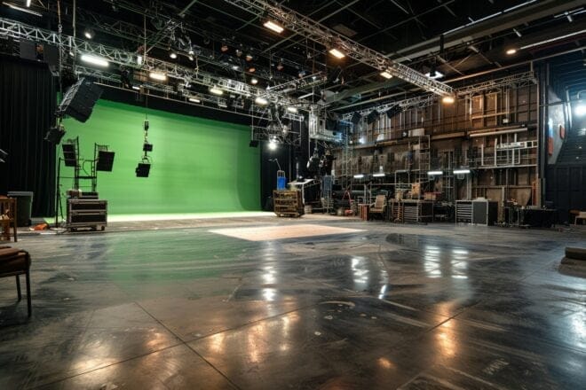 Illustration. Un plateau de tournage.