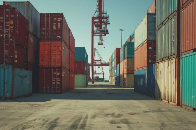 Illustration. Un port bien désert.