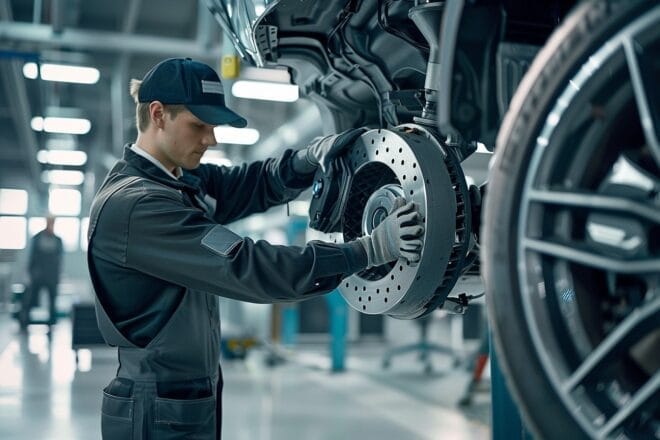 Image d'illustration. Le système de freinage d'une auto.