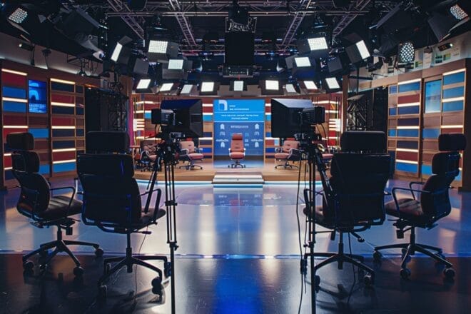 Image d'illustration. Plateau tele debat