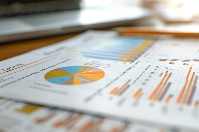 Image d'illustration. Un rapport, des documents.