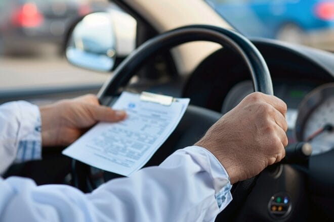 Image d'illustration. Senior ordonnance conduite voiture