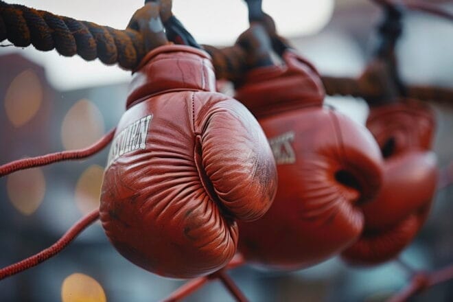 Image d'illustration. Gants de Boxe