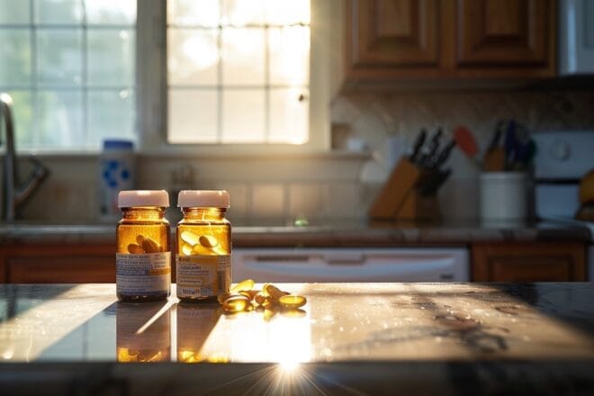 Image d'illustration. Complement alimentaire vitamine