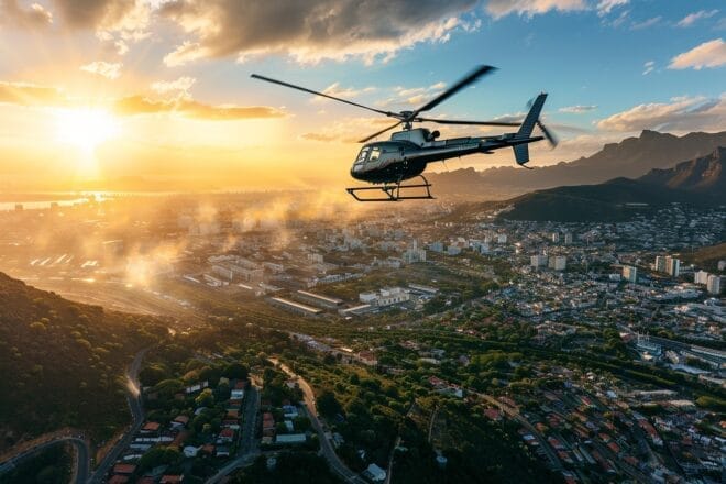 Image d'illustration. Helicoptere film action