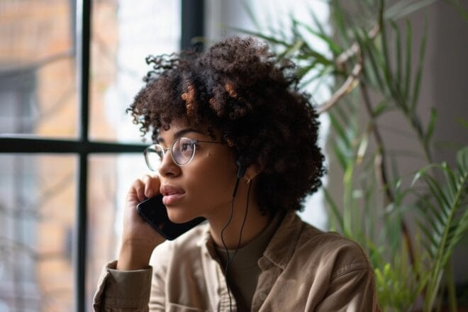 Image d'illustration. Conversation téléphonique.