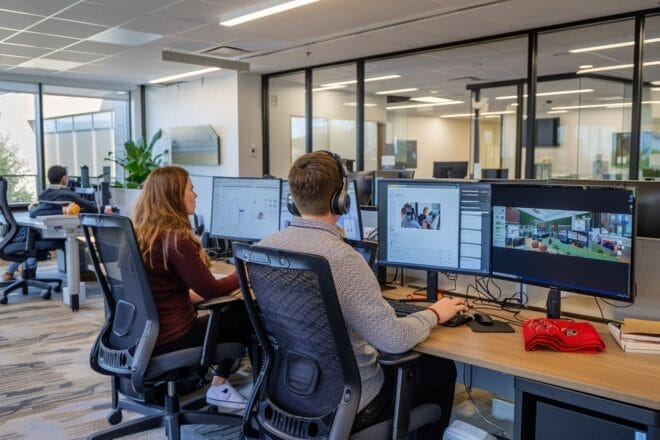 Image d'illustration. Travail sedentaire