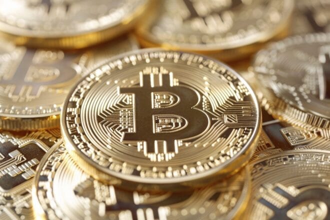 Image d'illustration. Pièce de Bitcoin