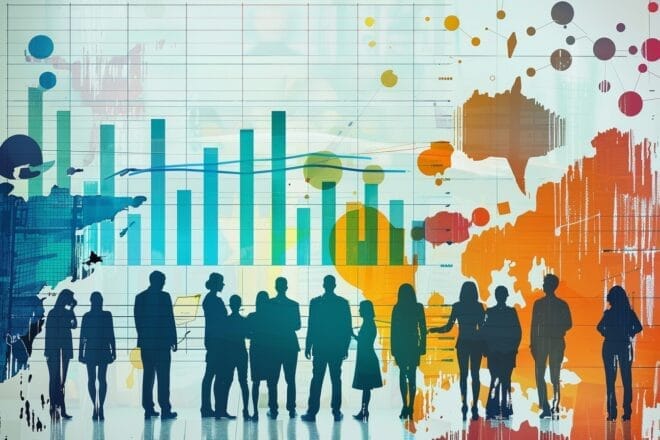 Image d'illustration. Graphiques et tableaux illustrant la répartition des revenus, soulignant la disparité entre les différentes classes sociales