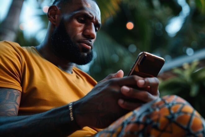 Image d'illustration. Lebron James réseaux sociaux