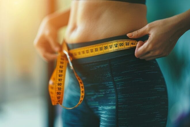 Image d'illustration. La mesure du tour de taille.